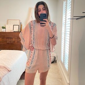 BCBG Pink Print Romper!